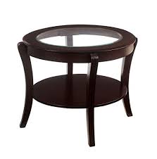 The spacious room between the top and lower shelves provides you ample space to store or display. Furniture Of America Astrid Contemporary Glass Top End Table Espresso Buy Online In Angola At Angola Desertcart Com Productid 34042561