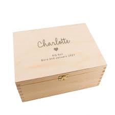 Personalised Baby Memory Box For Boy Or Girl New Parents Gifts Amazon Co Uk Handmade Products