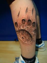 Wolf Claw Mark Tattoo 3d Wolf Paw Mark Tattoo On 3d Tattoos Tattoos Hyper Realistic Tattoo