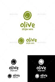 Green Olive Vector Logo In A Grunge Style Food Logo Templates Logo Design Template Vector Logo Logo Templates