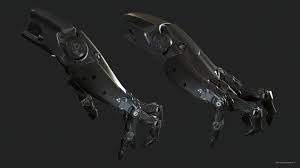 Cyber Hand Dou_4 Lowpoly Yury Konyushihin On Artstation At Httpswwwartstationcomartworklxbk5 Cyber Low Poly Robot Hand