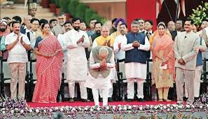 The 22nd ministry of the republic of india or 2nd modi ministry is the council of ministers headed by narendra modi that was formed after the 2019 general election which was held in seven phases in. Narendra Modi Oath Ceremony Cabinet Ministers Ministers Of State Sworn In