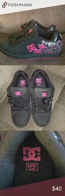 Black And Pink Womens Dc Shoes E U C Womens Dc Shoes Size 10 Dc Shoes Shoes Women