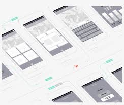 Wireframe App Presentation Iphone6 Mockup Free Transparent Png Download Pngkey