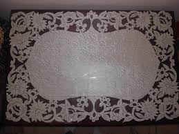 Sehpa Ortusu Deri Kesim Deri Inciler Nakis