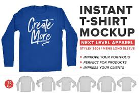 Next Level Long Sleeve Shirt Mockup In 2020 Shirt Mockup Long Sleeve Shirts Create T Shirt