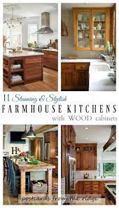 But, if painting isn't an option for you, you can still add some oomph (aka architectural character) to your cabinets by adding new hardware (i chose black. Examples Of None White Kitchen Cabinets That I Like Farmhouse Style Kitchen Farmhouse Kitchen Cabinets Wood Cabinets