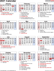 Here you can download and print a calendar with holidays for download a free monthly calendar template in pdf, word, excel or image format. 2021 Calendar Free Printable Excel Templates Calendarpedia