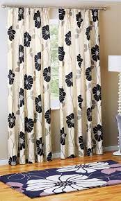 Richman black with gray and cream 63 lined cotton curtain panels by raghu. 9 Best And Stylish Black Curtain Designs For Home Styles At Life