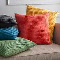 These accented pillowcases add a touch of contemporary style and comfort to your indoor and. Modern 22 Square Throw Pillows Allmodern