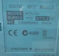 USED YOKOGAWA NFDV151 DIGITAL INPUT MODULE NFDV151-P10 S2 W/ NFTB5S-00 S2  CONNECTOR