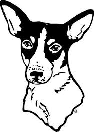 Black And White Dachshund Face Clipart Rat Terrier Clip Art Rat Terrier Art Rat Terriers Dog Themed