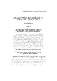 Direcția națională de probațiune din bucuresti sector 4 va sta la dispozitie cu programul de lucru, orar si alte detalii de contact. Pdf Institutionalizarea Probatiunii In Romania Practici Si Strategii Situationale In Contextul Post Aderarii La Uniunea Europeana The Institutionalization Of Probation In Romania Situational Practice And Strategies In The Context Of The Post