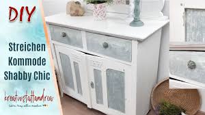 Diy Shabby Chic Mobel Mit Kreidefarbe Streichen Anleitung Kreativstattandrea In 2020 Kommode Shabby Chic Shabby Chic Mobel Shabby