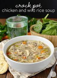 Crock Pot Chicken And Wild Rice Soup Iowa Girl Eats Recipes Wild Rice Soup Slow Cooker Soup