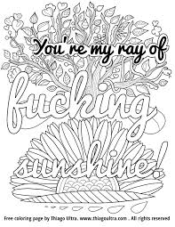 Shared a post on instagram: Quote Coloring Free Printable Coloring Book Pages For Adults Swear Words All Round Hobby