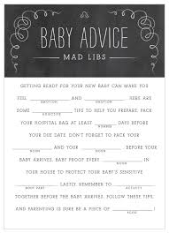 Bridal showers are for the express purpose of showering the bride (or couple) with gifts to help them on their way to their new. Chalkboard Love Baby Shower Mad Libs By Basic Invite