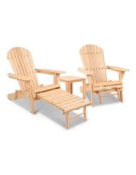 How to build an adirondack chair and table. Gardeon 3 Piece Outdoor Chair And Table Set Myer