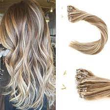 Pre Bonded Micro Ring Human Hair Extensions 8 22 Brown Hair Extensions Hair Extensions Hair Extensions For Short Hair