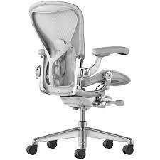 Herman Miller Aeron Office Chair Size B Mineral Polished Aluminium Office Chair Aeron Office Chair Herman Miller