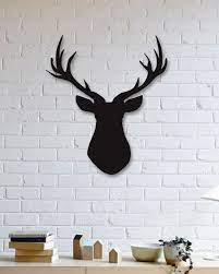 Geyik Metal Plaka Deer Metal Wall Art Wall Design Wall Decor