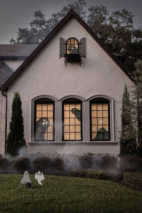 DIY Halloween Window Silhouettes - Jenna Sue Design