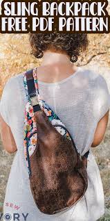But you could also use wrapping. Sling Backpack Free Pattern Life Sew Savory