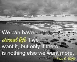 Yes, it's a free gift from god, but we have to choose to accept it, or choose the ways of most of the people in this world that eventually lead to destruction. Top 25 Wonderful Eternal Life Quotes Enkiquotes
