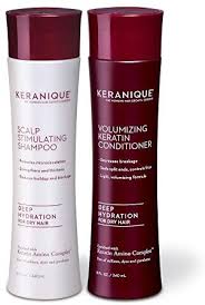 Both chemical hair relaxer and keratin straightening are professional hair treatments that can the straightening effects of a chemical relaxer last for approximately 6 to 8 weeks until new growth occurs. Keranique Deep Hydrating Shampoo And Conditioner Set For Hair Growth And Thinning Hair Keratin Hair Treatment Keratin Amino Complex Free Of Sulfates Dyes And Parabens 8 Fl Oz Price In