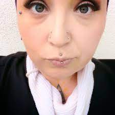 Double Stacked Nostril Piercings By Nic Ferrante Energy Tattoo Titanium Nostril Screws From Industrial Strength Bo Face Piercings Lip Piercing Body Jewelry