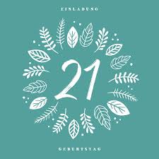 Einladungskarte 21 Geburtstag Blatter Kranz Einladung Geburtstag 21 Geburtstag 21jahre Geburtstag Geburtstags Einladungen Einladungskarten 21 Geburtstag