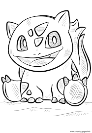 It is a very small and cute pokemon with some powerful fighting techniques. Bulbasaur Pokemon Go Coloring Pages Printable