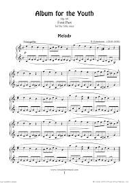 Download And Print Album For The Youth Complete Sheet Music For Piano Solo By Robert Schumann With Mp3 Piano Sheet Music Sheet Music Free Violin Sheet Music