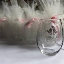 Personalized wine glasses are also perfect for out of town wedding guest gift bags. Pin By Valeria Stevens On Wedding Favors Wedding Favors Copper Wedding Favors Inexpensive Wedding Favors