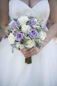 There are many types of purple flowers that come in a variety of shades. 10 Beautiful White Wedding Bouquet Ideas For Wedding Inspiration Purple Wedding Bouquets Flower Bouquet Wedding Rose Wedding Bouquet