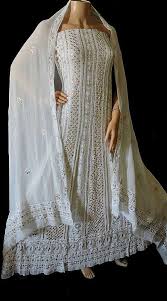 Ishieqa S Hand Embroidered Pure Georgette White S Chikankari Dress Material Rc0102c 15 499 00 Dress Materials Dresses Fashion