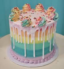 Pictures Of Beautiful Birthday Cakes For Ladies Rainbows Inside And Out A Beautiful Birthday Cake For A Sweet Girl The Colors Inside Mat Candy Birthday Cakes Cupcake Birthday Cake Buttercream Birthday Cake