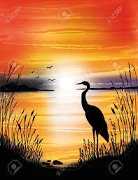 Maybe you would like to learn more about one of these? The Heron On The Lake On Sunset Digital Watercolor Painting Royalty Free Cliparts Vectors And Stock Illustration Image 81734143
