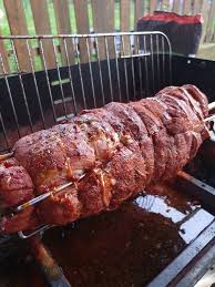 Spiessbraten Vom Drehspiess Saarbeque Bbq Aus Dem Saarland Spiessbraten Schweinebauch Rezepte Gegrilltes Essen