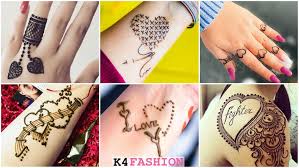 Attractive letter k tattoo design with love. Henna Heart Tattoo Designs For Valentine S Day K4 Fashion