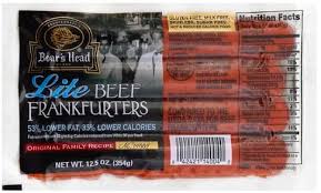 Boars Head Lite Beef Frankfurters 12 5 Oz Nutrition