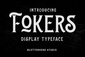 ✓ click to find the best 4 free fonts in the poetry style. Fokers Display Typeface Typeface New Fonts Typeface Design