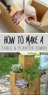 How To Make A Table Planter Combo Jpg 488 957 Pixels Succulent Pots Diy Diy Planters Pots Planter Pot Table