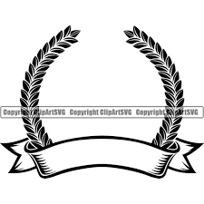 Download Banner 7 Vintage Ribbon Laurel Wreath Label Sticker Emblem Etsy