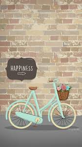 Wallpaper Happiness And Bike Image Vintage Phone Wallpaper Iphone Wallpaper Vintage Bicycle Wallpaper