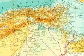 De l'algérie, de la tunisie ou du maroc ? 1950 Antique Map Of North Africa Mediterranean Sea Vintage Map Large Size Carte Afrique Carte Maroc Carte Geologique