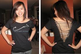 Zerschnittene shirts diy cut shirts t shirt diy cool t shirts cut tshirt ideas cutting shirts fashion tips for women diy fashion fashion clothes. Cut Up The Back Of Your T Shirt Simple Diy Tutorial 5 Steps With Pictures Instructables