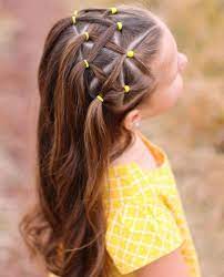 Try Criss Cross Elastics Girls Hairdos Girl Hair Dos Little Girl Hairstyles