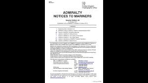 notice to mariners