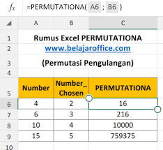 Maybe you would like to learn more about one of these? Rumus Permutationa Permutasi Pengulangan Excel 2013 Belajar Office
